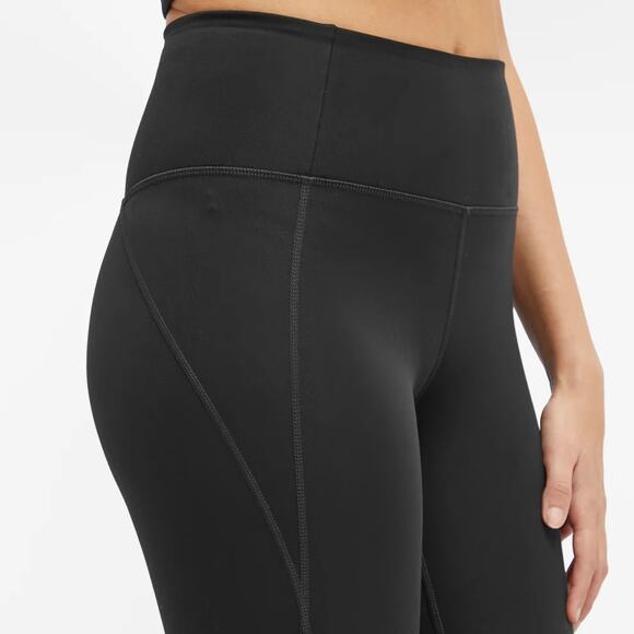 Girlfriend Collective Compressive High-Rise 7/8 Leggings Black - Picture 3 of 8